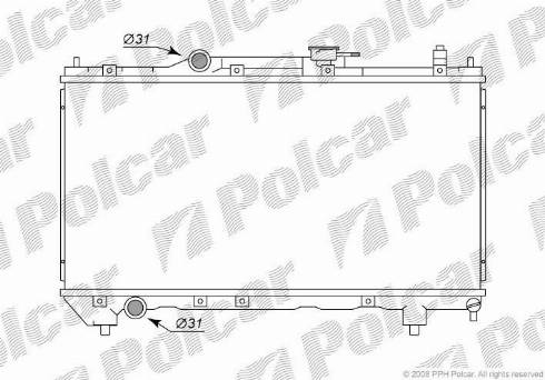 Polcar 812308-1 - Radiator, mühərrikin soyudulması furqanavto.az