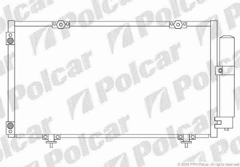 Polcar 8123K8C1 - Kondenser, kondisioner furqanavto.az