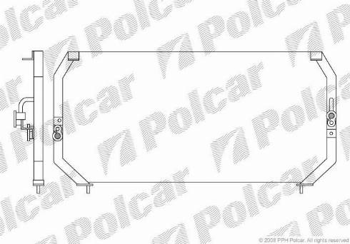 Polcar 8122K8B1 - Kondenser, kondisioner furqanavto.az