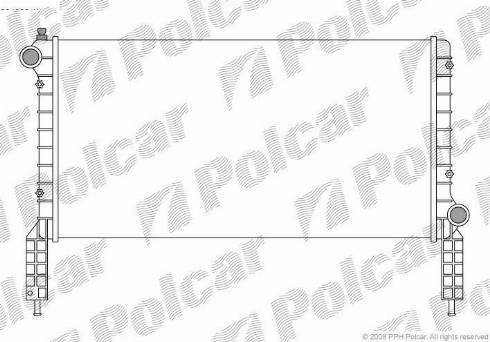 Polcar 3040081X - Radiator, mühərrikin soyudulması furqanavto.az