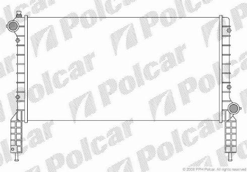 Polcar 3040082X - Radiator, mühərrikin soyudulması furqanavto.az