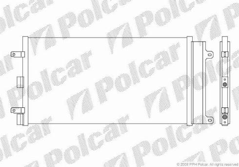 Polcar 3041K81X - Kondenser, kondisioner furqanavto.az