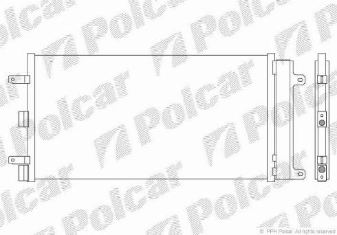 Polcar 3041K8C1 - Kondenser, kondisioner furqanavto.az