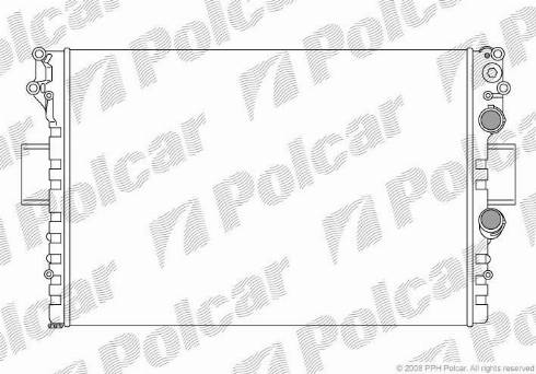 Polcar 305208A3 - Radiator, mühərrikin soyudulması furqanavto.az
