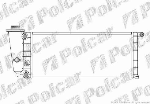 Polcar 3004082X - Radiator, mühərrikin soyudulması furqanavto.az