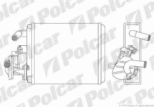 Polcar 3004N8-1 - İstilik dəyişdiricisi, daxili isitmə furqanavto.az