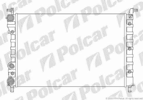 Polcar 300508A2 - Radiator, mühərrikin soyudulması furqanavto.az