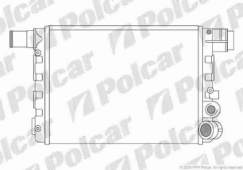 Polcar 3001081X - Radiator, mühərrikin soyudulması furqanavto.az