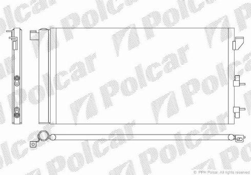 Polcar 3003K81X - Kondenser, kondisioner furqanavto.az