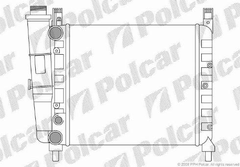 Polcar 301608-9 - Radiator, mühərrikin soyudulması furqanavto.az