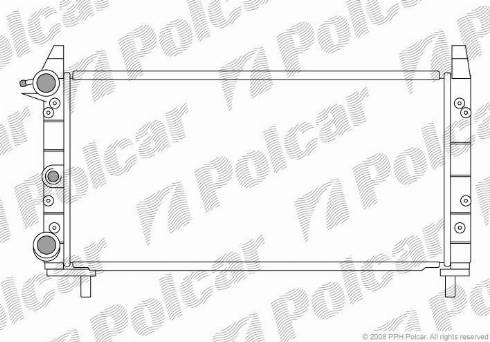 Polcar 3016084X - Radiator, mühərrikin soyudulması furqanavto.az