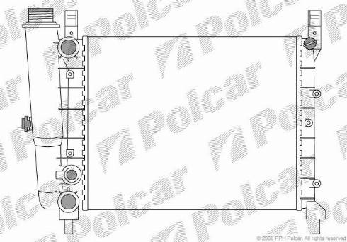 Polcar 3016085X - Radiator, mühərrikin soyudulması furqanavto.az