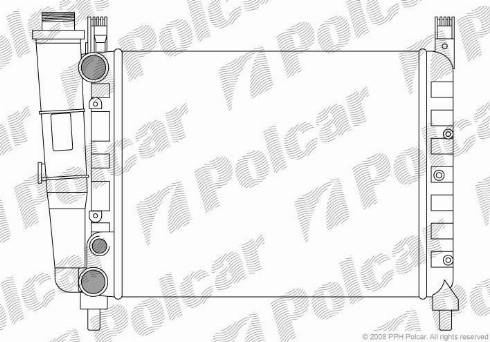 Polcar 301608-5 - Radiator, mühərrikin soyudulması furqanavto.az