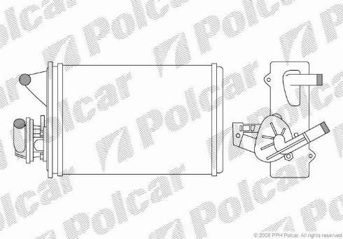 Polcar 3016N8-1 - İstilik dəyişdiricisi, daxili isitmə furqanavto.az