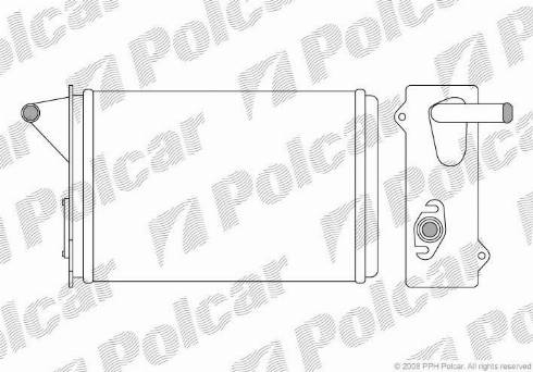 Polcar 3016N8-2 - İstilik dəyişdiricisi, daxili isitmə furqanavto.az