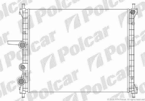 Polcar 3018089X - Radiator, mühərrikin soyudulması furqanavto.az