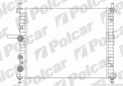 Polcar 301808-9 - Radiator, mühərrikin soyudulması furqanavto.az