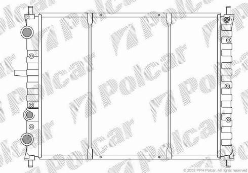 Polcar 3018084X - Radiator, mühərrikin soyudulması furqanavto.az