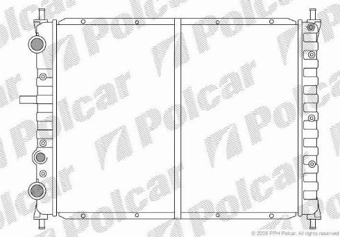 Polcar 301808-4 - Radiator, mühərrikin soyudulması furqanavto.az