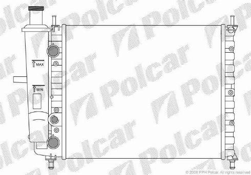 Polcar 301808-0 - Radiator, mühərrikin soyudulması furqanavto.az