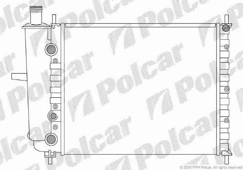 Polcar 3018081X - Radiator, mühərrikin soyudulması furqanavto.az