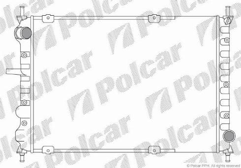 Polcar 3018082X - Radiator, mühərrikin soyudulması furqanavto.az