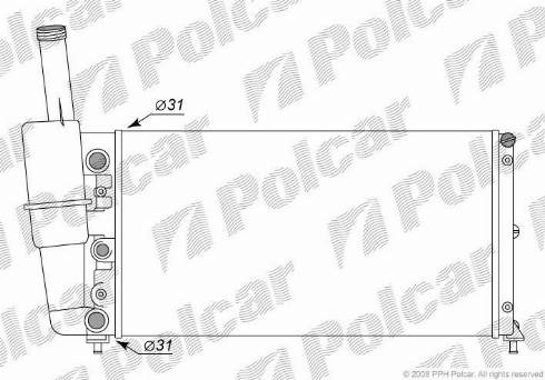 Polcar 301708-6 - Radiator, mühərrikin soyudulması furqanavto.az