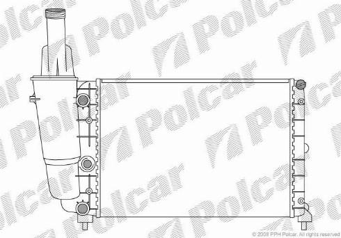 Polcar 3017081X - Radiator, mühərrikin soyudulması furqanavto.az