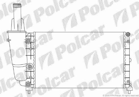 Polcar 3017082X - Radiator, mühərrikin soyudulması furqanavto.az