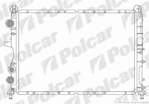 Polcar 3037082X - Radiator, mühərrikin soyudulması furqanavto.az