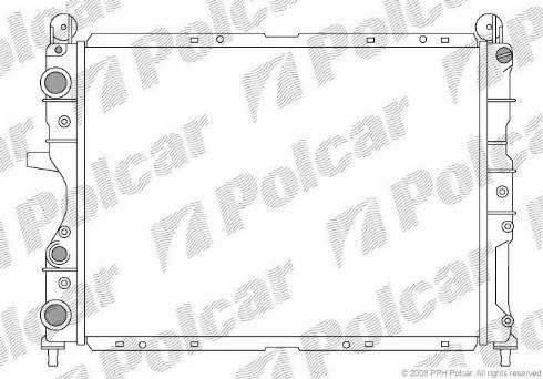 Polcar 3026085X - Radiator, mühərrikin soyudulması furqanavto.az