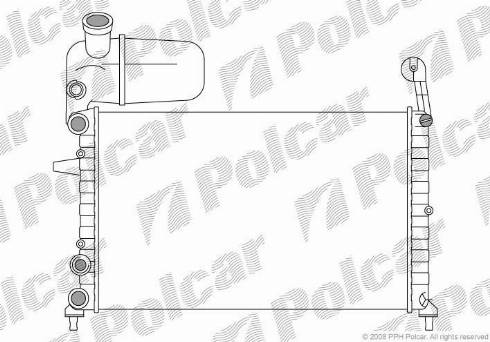 Polcar 3026081X - Radiator, mühərrikin soyudulması furqanavto.az