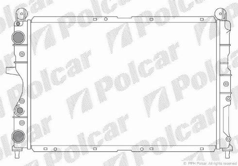 Polcar 3026083X - Radiator, mühərrikin soyudulması furqanavto.az