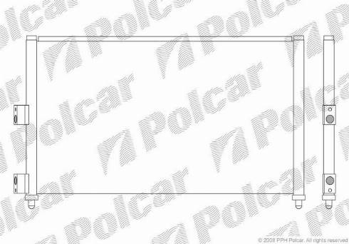 Polcar 3023K8C3 - Kondenser, kondisioner furqanavto.az