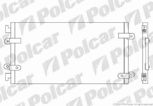 Polcar 3022K8C3 - Kondenser, kondisioner furqanavto.az