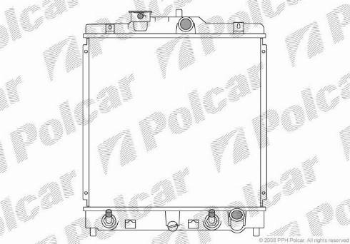 Polcar 3807089K - Radiator, mühərrikin soyudulması furqanavto.az