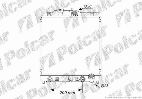 Polcar 380708-9 - Radiator, mühərrikin soyudulması furqanavto.az