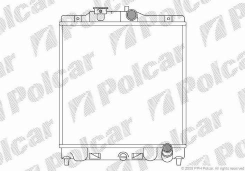 Polcar 380708-4 - Radiator, mühərrikin soyudulması furqanavto.az