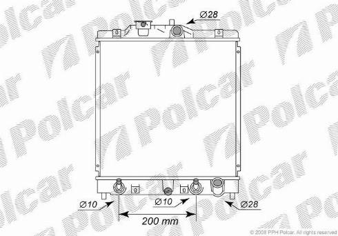 Polcar 3807085K - Radiator, mühərrikin soyudulması furqanavto.az