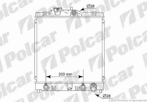 Polcar 380708-5 - Radiator, mühərrikin soyudulması furqanavto.az