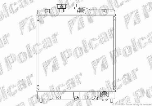 Polcar 380708-6 - Radiator, mühərrikin soyudulması furqanavto.az