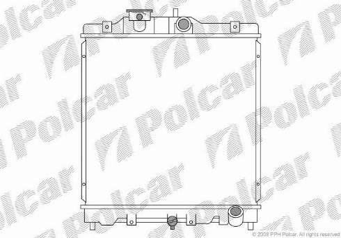 Polcar 3807081K - Radiator, mühərrikin soyudulması furqanavto.az