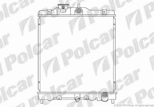 Polcar 380708-2 - Radiator, mühərrikin soyudulması furqanavto.az