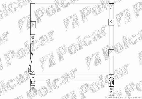 Polcar 3807K8C1 - Kondenser, kondisioner furqanavto.az