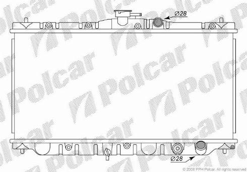 Polcar 3816084K - Radiator, mühərrikin soyudulması furqanavto.az