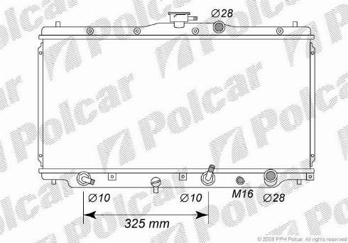 Polcar 3816083K - Radiator, mühərrikin soyudulması furqanavto.az