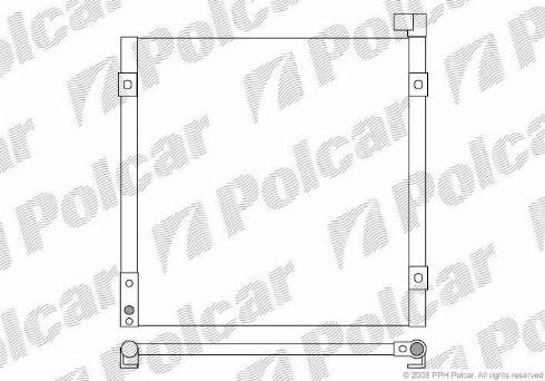 Polcar 3810K8C1 - Kondenser, kondisioner furqanavto.az