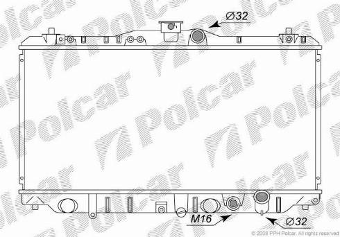 Polcar 3820085K - Radiator, mühərrikin soyudulması furqanavto.az