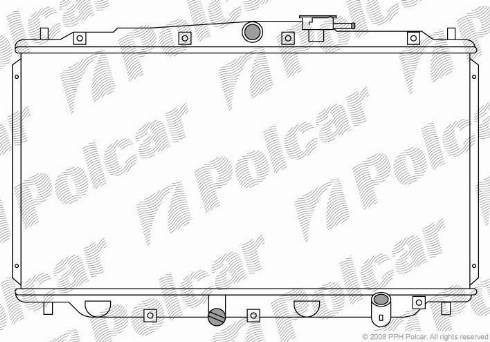 Polcar 3820083K - Radiator, mühərrikin soyudulması furqanavto.az