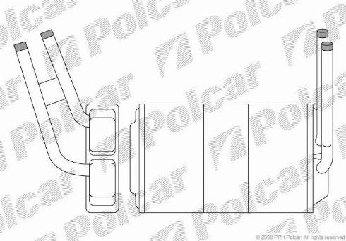 Polcar 3244N8-1 - İstilik dəyişdiricisi, daxili isitmə furqanavto.az